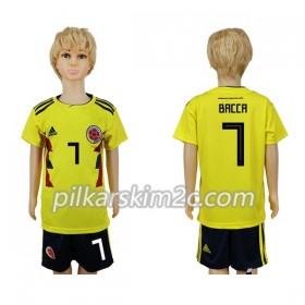 Koszulka Kolumbia Bacca 7 Dziecięca Główna Mistrzostwa Świata 2018 - Koszulki Piłkarskie